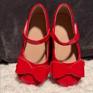 Red Bow Kids Shoes